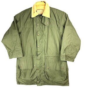 Vtg Lewis Creek Jacket Men M 38/40 Chest Green Ventile Cotton Made In Scotland